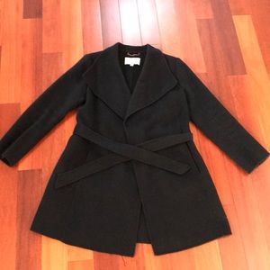 Banana Republic black wrap coat